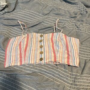 Forever 21 Multicolor Striped Tank Top